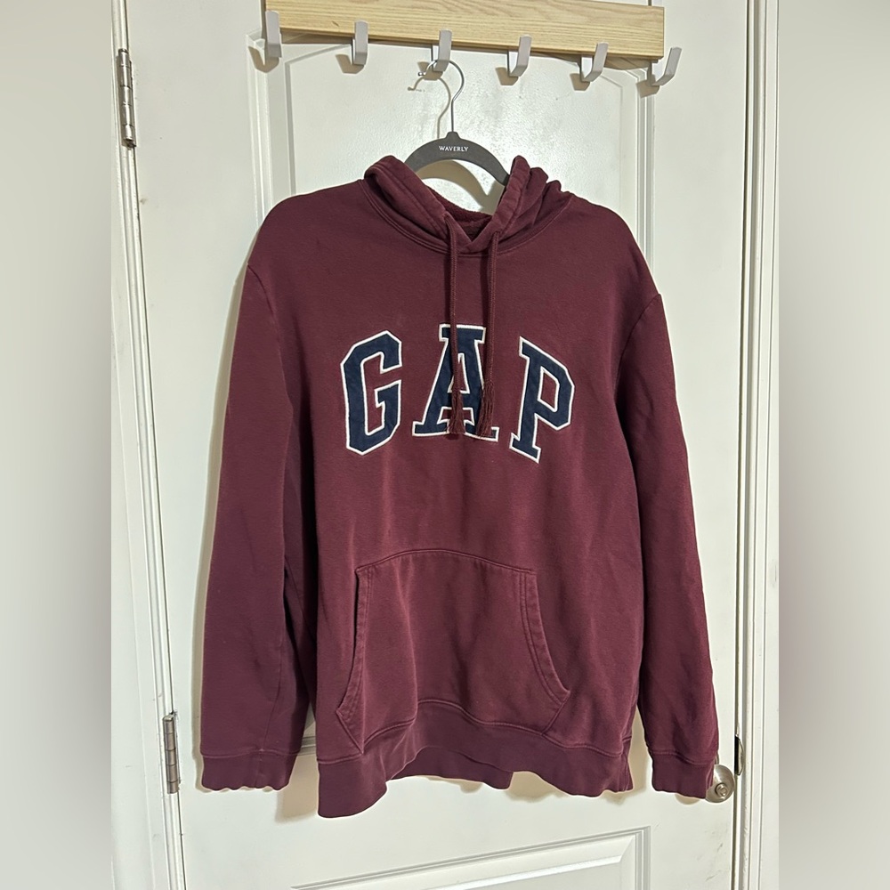 GAP Burgundy Hoodie with Logo